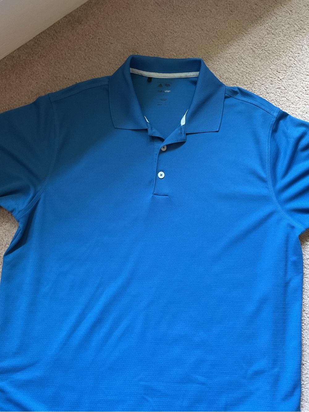 Men's Blue Performance Polo Shirt Adidas
Size L